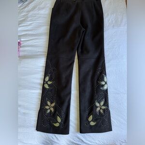 St John Sport embroidered pants size 10